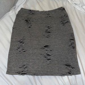 🪨distressed mini skirt🪨